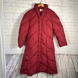 DOWN Long Coat TRENCH Puffer Made in Korea Thick‎  14 Style 1007 Red